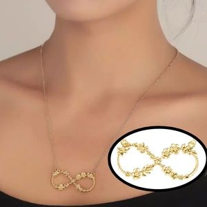 🆕 Floral Infinity Gold Necklace